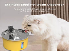 Automatic Pet Water Dispenser BPA-Free Stainless Steel Cat Water Fountain Wholesale Showcase
