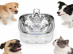 Smart Pet Water Fountain Bulk Wholesale Stainless Steel Filtered Ultra Quiet Large Capacity BPA Free